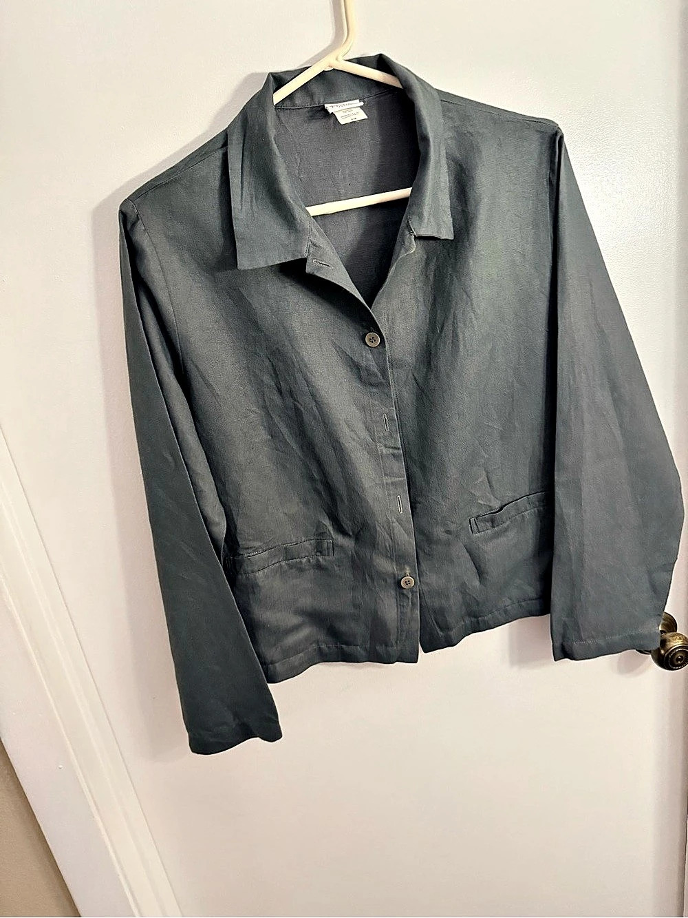 Eileen Fisher Gray Blazer Size Medium